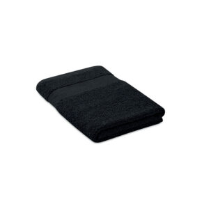 Serviette éponge en 100% coton biologique 360 gr/m2. 140x70 cm. Fabriqué à  partir de coton biologique produit sous un label certifié.-Noir-8719941049185