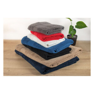 Serviette éponge en 100% coton biologique 360 gr/m2. 140x70 cm. Fabriqué à  partir de coton biologique produit sous un label certifié.-Noir-8719941049185-4