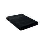 Serviette éponge en 100% coton biologique 360 gr/m2. 180x100 cm. Fabriqué à  partir de coton biologique produit sous un label certifié.-Noir-8719941049253