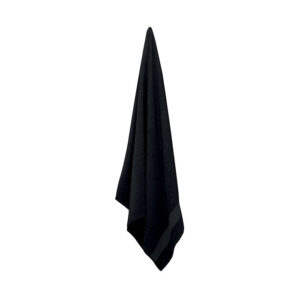 Serviette éponge en 100% coton biologique 360 gr/m2. 180x100 cm. Fabriqué à  partir de coton biologique produit sous un label certifié.-Noir-8719941049253-3