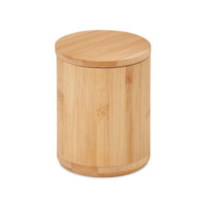 20 tampons nettoyants réutilisables pour le visage en fibre de bambou présentés dans une boîte en bambou. Comprend un sac en filet de coton idéal pour le lavage des tampons.-Bois-8719941054240-2