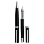 Set d'écriture présenté en coffret cadeau. Stylo à  bille twist et roller. Encre bleue.-Noir-8719941009608