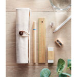 un taille-crayons en bois et une gomme.-Beige-8719941019423