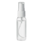 Spray nettoyant pour les mains en flacon PET rechargeable. Contenance 30ml. Formulation à  70% d'alcool. Fabriqué en UE. Ce produit est classé dans la catégorie cosmétique.-Transparent-8719941051935-2