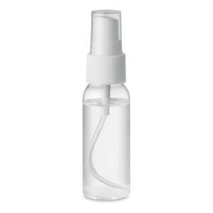 Spray nettoyant pour les mains en flacon PET rechargeable. Contenance 30ml. Formulation à  70% d'alcool. Fabriqué en UE. Ce produit est classé dans la catégorie cosmétique.-Transparent-8719941051935-2