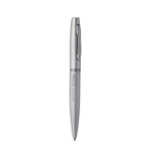 Stylo à  bille twist en aluminium anodisé. Encre noire.-Argent mat-8719941015869-5