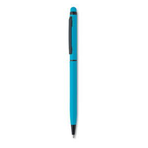 Stylo bille twist en aluminium. Encre bleue.-Turquoise-8719941027251-1