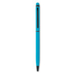 Stylo bille twist en aluminium. Encre bleue.-Turquoise-8719941027251