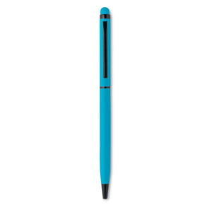 Stylo bille twist en aluminium. Encre bleue.-Turquoise-8719941027251