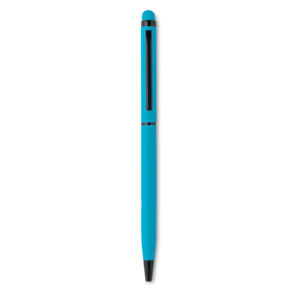 Stylo bille twist en aluminium. Encre bleue.-Turquoise-8719941027251