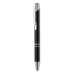 Stylo bille rétractable en aluminium.  Encre noire.-Noir-8719941040694-1