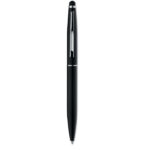 Stylo bille twist en aluminium avec finition mate et embout sensible. Encre bleue.-Noir-8719941020719