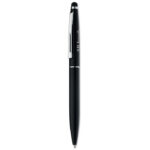 Stylo bille twist en aluminium avec finition mate et embout sensible. Encre bleue.-Noir-8719941020719-5