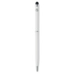 Stylo à  bille twist en aluminium avec revêtement antibactérien et clip chromé brillant. ISO 22196. Encre bleue.-Blanc-8719941050549-1