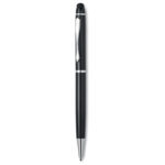 Stylo bille touch twist en aluminium. Encre bleue. Présenté dans boite cartonnée assortie.-Noir-8719941009776-1