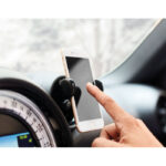Support universel de téléphone pour ventilation de voiture. Rotation à  360 degrés et ouverture bilatérale.-Noir-8719941011762-4