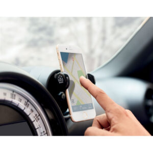 Support universel de téléphone pour ventilation de voiture. Rotation à  360 degrés et ouverture bilatérale.-Noir-8719941011762-5