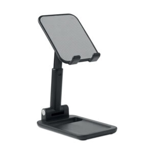 Support pliable pour smartphone ou tablette en matériau ABS et base antidérapante. Permet à  l'utilisateur d'ajuster l'appareil pour un angle de vue idéal.-Noir-8719941053229-1