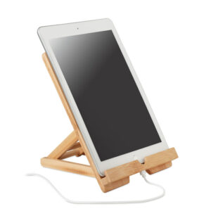 Support pliable pour tablette ou smartphone en bambou.-Bois-8719941054295-2