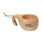 Tasse d'extérieur en chêne massif avec cordon de suspension. Capacité : 120 ml.-Bois-8719941055063-5