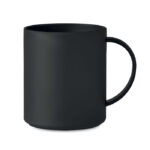 Mug réutilisable en PP. Contenance : 300 ml.-Noir-8719941053632