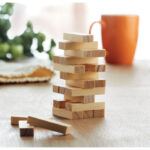 jeu de construction de tour en bois (54 blocs) dans une pochette en coton.-Bois-8719941038417-4