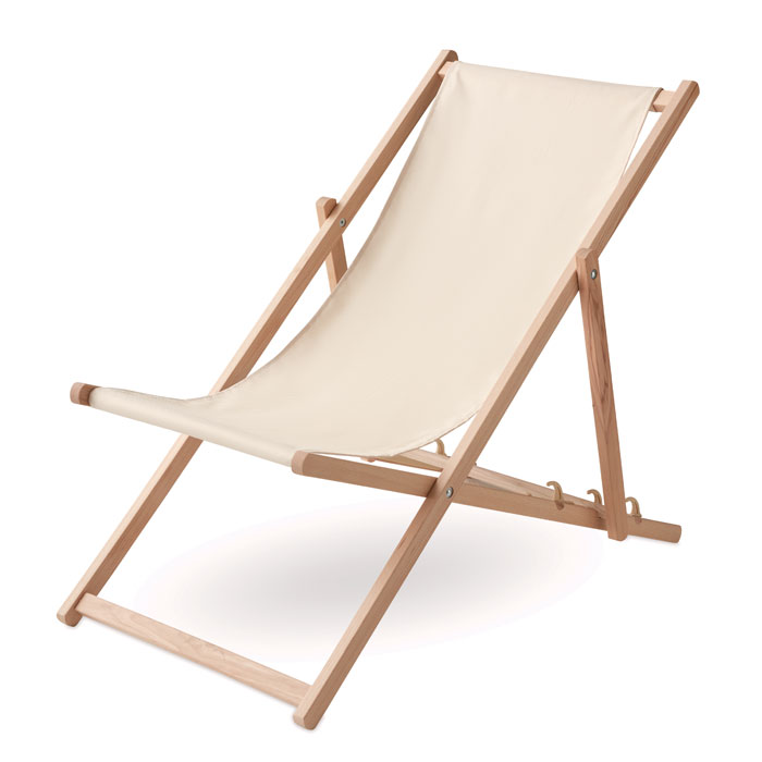 Chaise de plage en bois. Poids maximal : 120 kg. Fabriqué dans l'UE. Cetarticle ne peut être livré que par multiple de 2 pièces correspondant à son conditionnement ( carton de2 pièces)-Beige-8719941056909