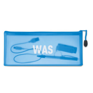 Trousse à  crayons en PVC.-Bleu-8719941028937-5