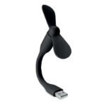 Minin ventilateur en PVC  sortie USB.-Noir-8719941003101