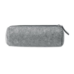 Trousse à  crayons en RPET feutre.-Gris-8719941045958